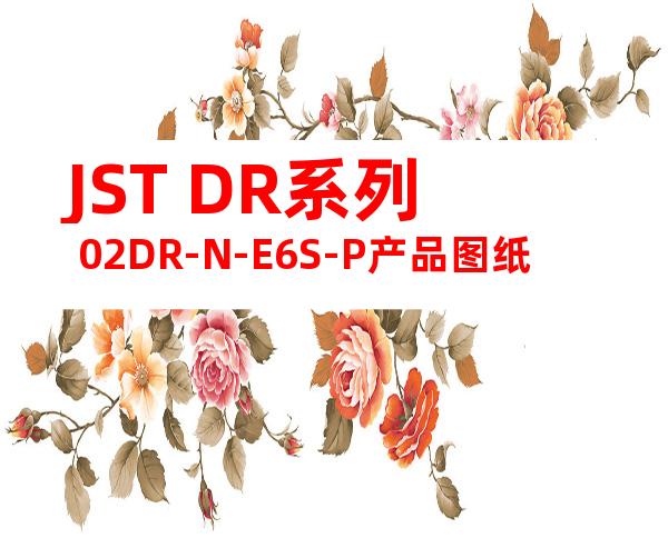 JST DR系列 02DR-N-E6S-P产品图纸